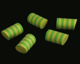Foam Simple Popper, Yellow/Chartreuse, 14 mm